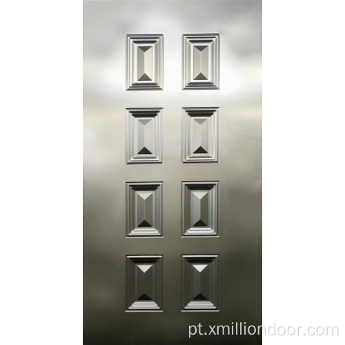 Folha de porta de metal estampada com design de luxo